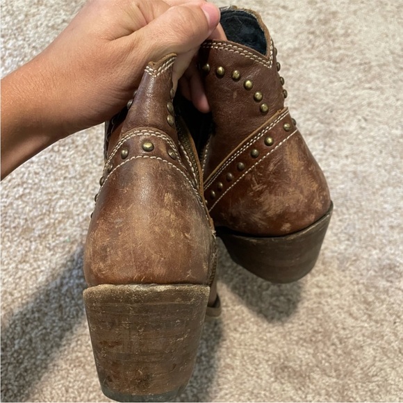 Liberty Black, Brown Distressed Studded Ankle Booties. Only worn 1-2 times ! 7.5 - Picture 5 of 7